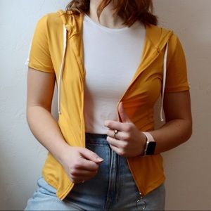 eye candy Retro Short Sleeve Zip Up T-Shirt Hoodie